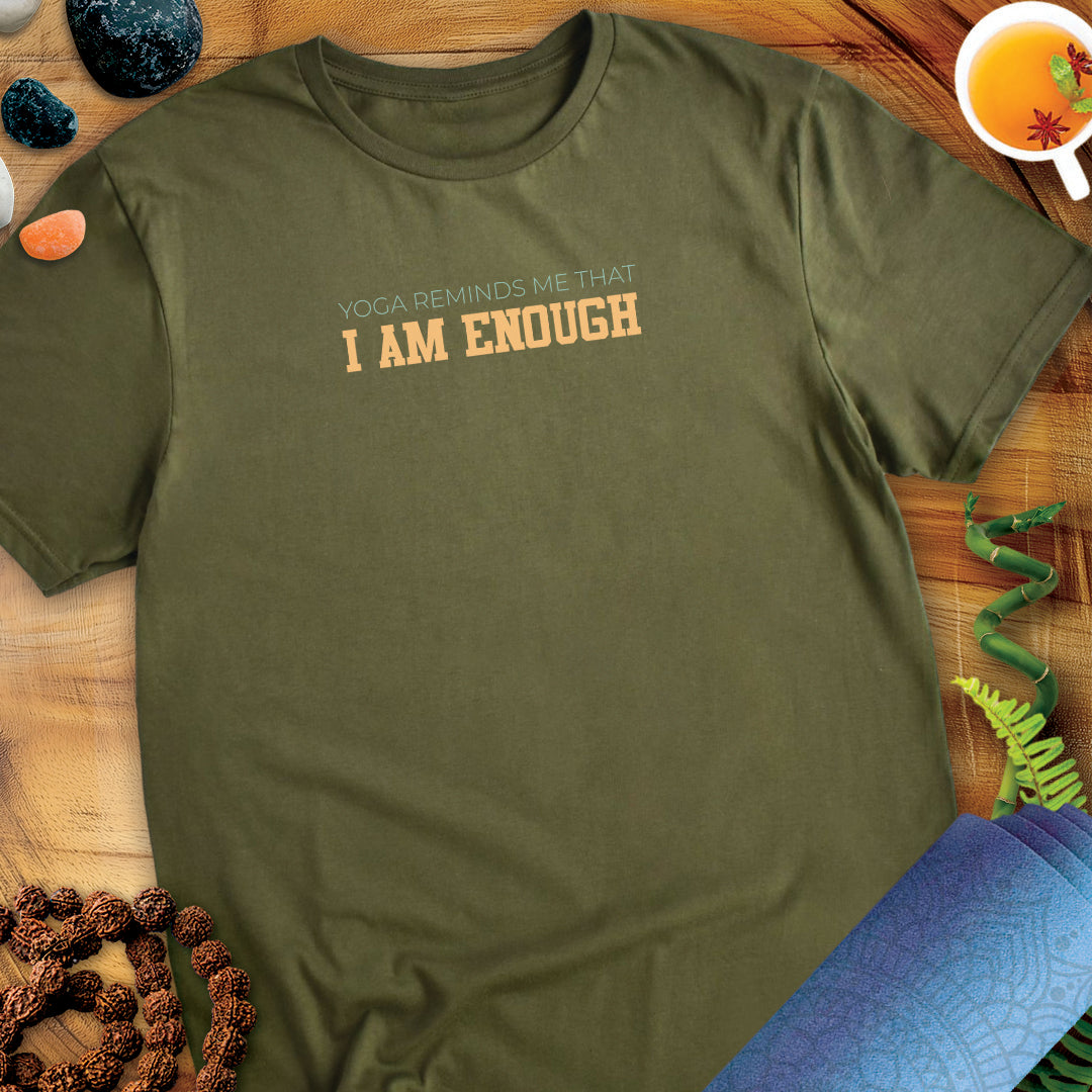 Yoga reminds me that I am enough Unisex T-Shirt