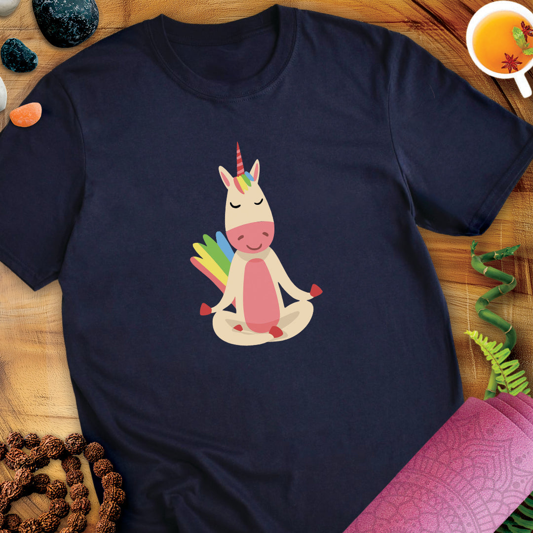Lotus Pose Unicorn Unisex T-Shirt