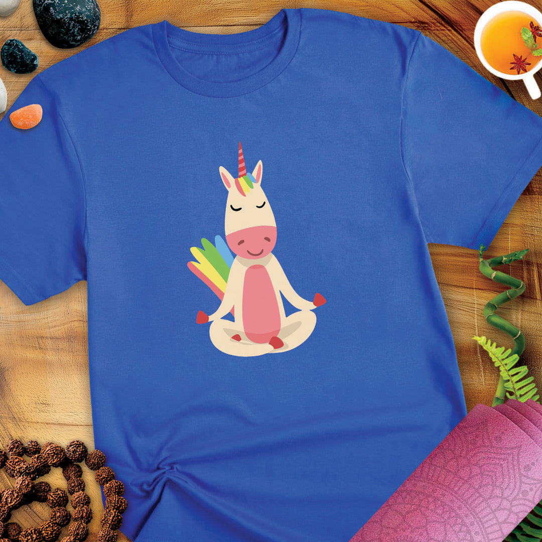 Lotus Pose Unicorn Unisex T-Shirt